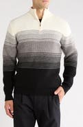 T.R. PREMIUM Mock Neck Quarter Zip Sweater