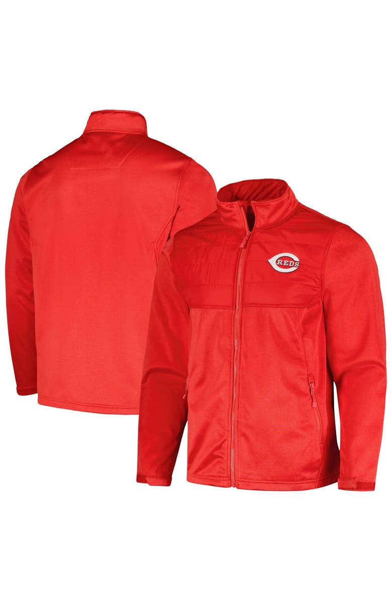 DUNBROOKE Men's Dunbrooke Heather Red Cincinnati Reds Explorer Full-Zip Jacket, Main, color, Heather Red