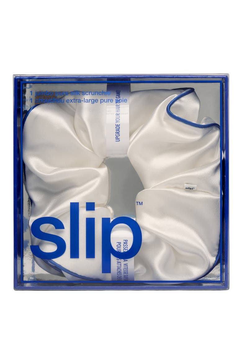 Pure Silk Jumbo Scrunchie - Courtside (Limited Edition), Alternate, color, MULTI