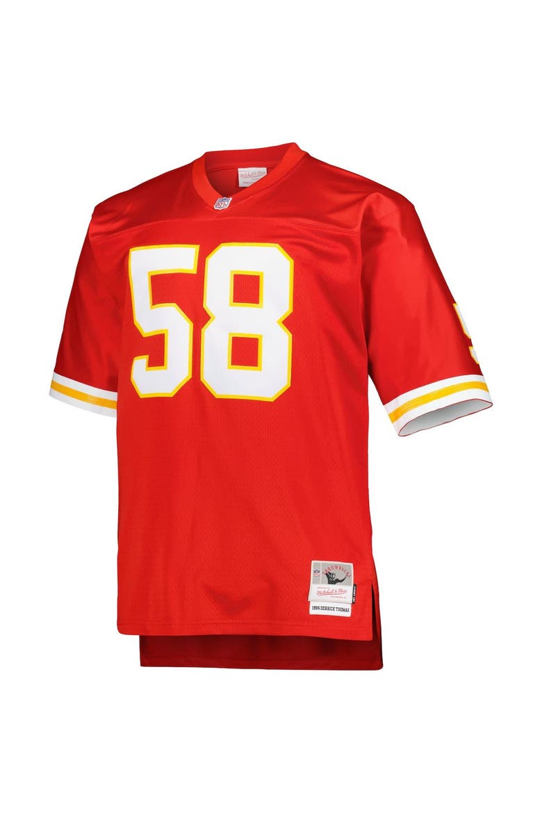 Men's Mitchell & Ness Derrick Thomas Red Kansas City Chiefs Big & Tall 1994 Retired Player Replica Jersey, Alternate, color, Red