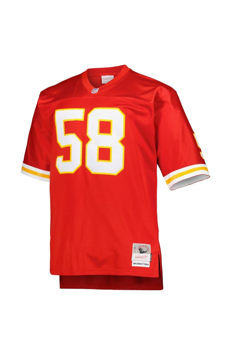 Mitchell & Ness Men's Mitchell & Ness Derrick Thomas Red Kansas City Chiefs Big & Tall 1994 Retired Player Replica Jersey, Alternate, color, Red