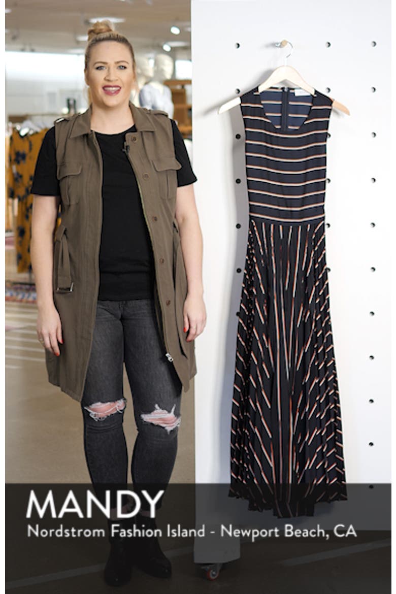 Halle Stripe Midi Dress video
