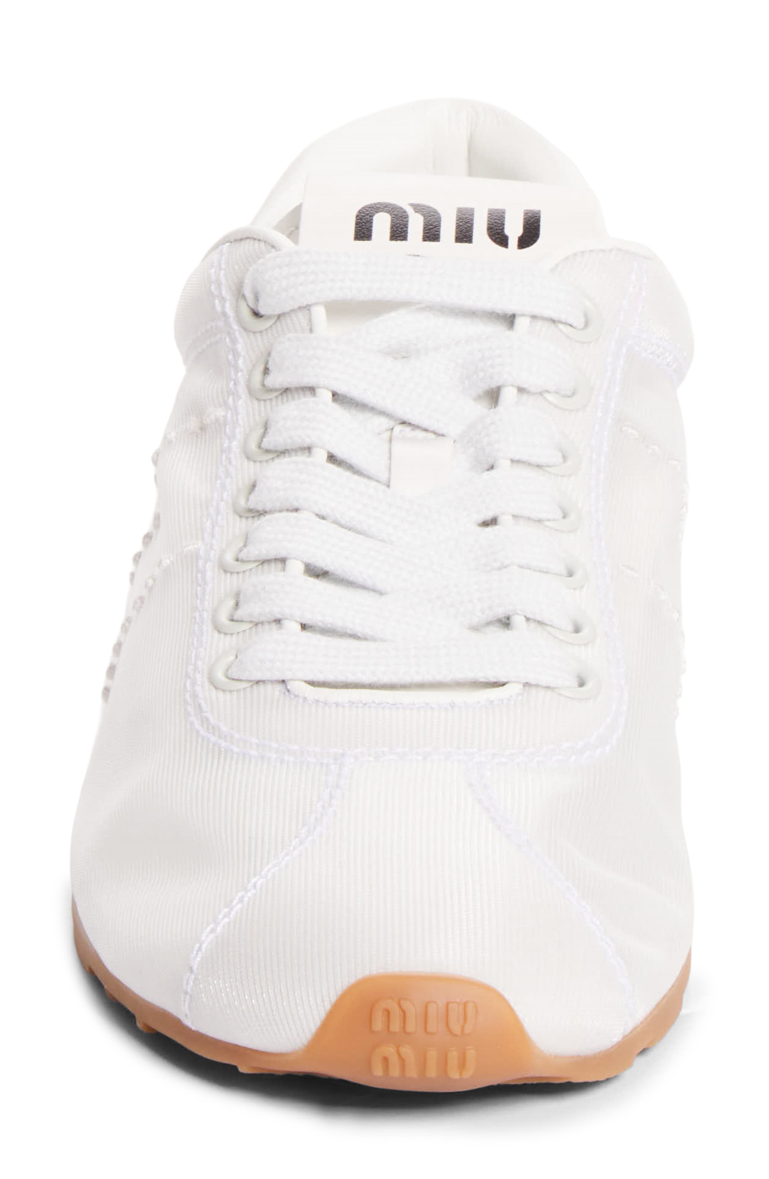 Plume Mesh Sneaker, Alternate, color, BIANCO