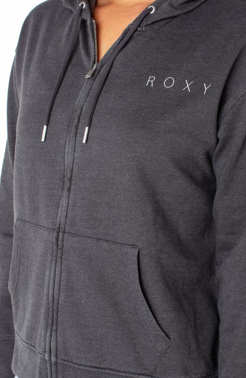 Roxy Sweet Rhythm Full Zip Hoodie In Black