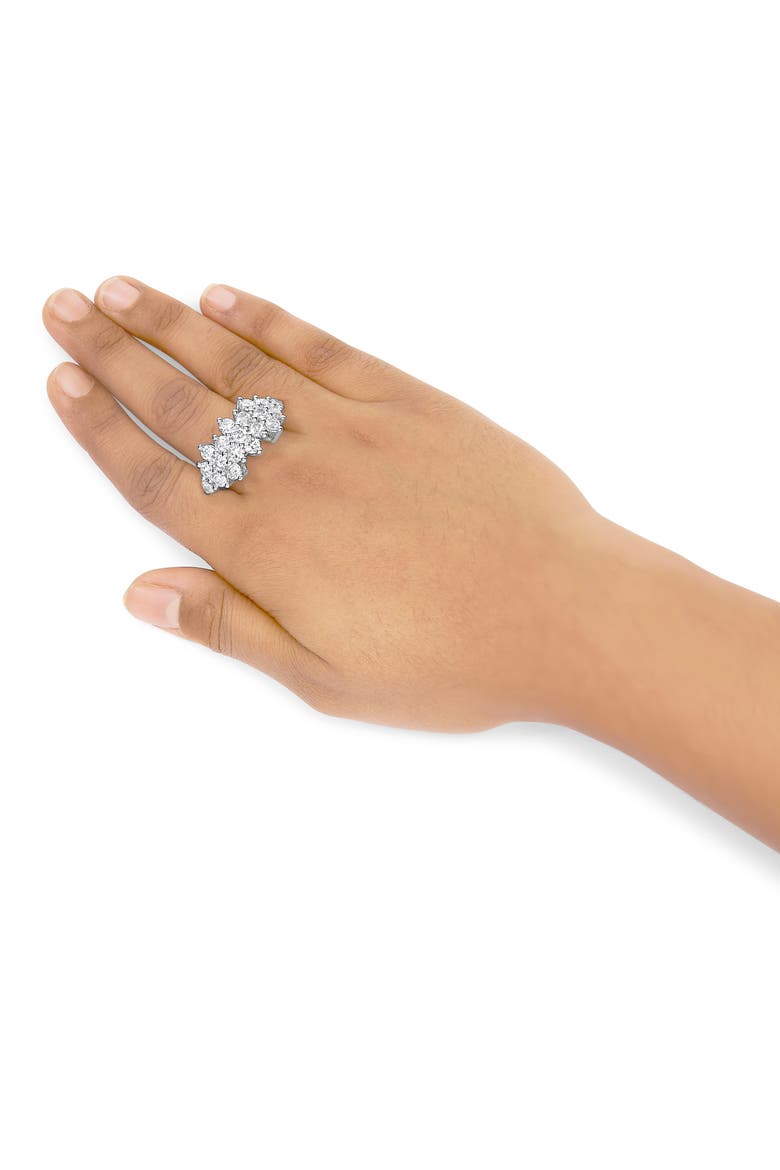 14K White Gold 4.0 Ctw Diamond Multi Row Scatter Band Ring, Alternate, color, White Gold