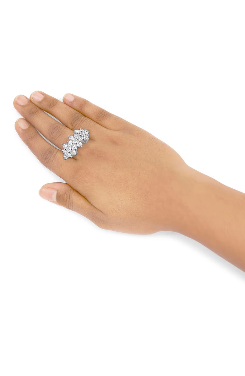 Haus of Brilliance 14K White Gold 4.0 Cttw Diamond Multi Row Scatter Band Ring, Alternate, color, White Gold