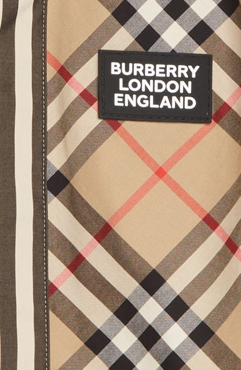 Burberry Barrett Check & Stripe Logo Cotton Shirt, Alternate, color, 