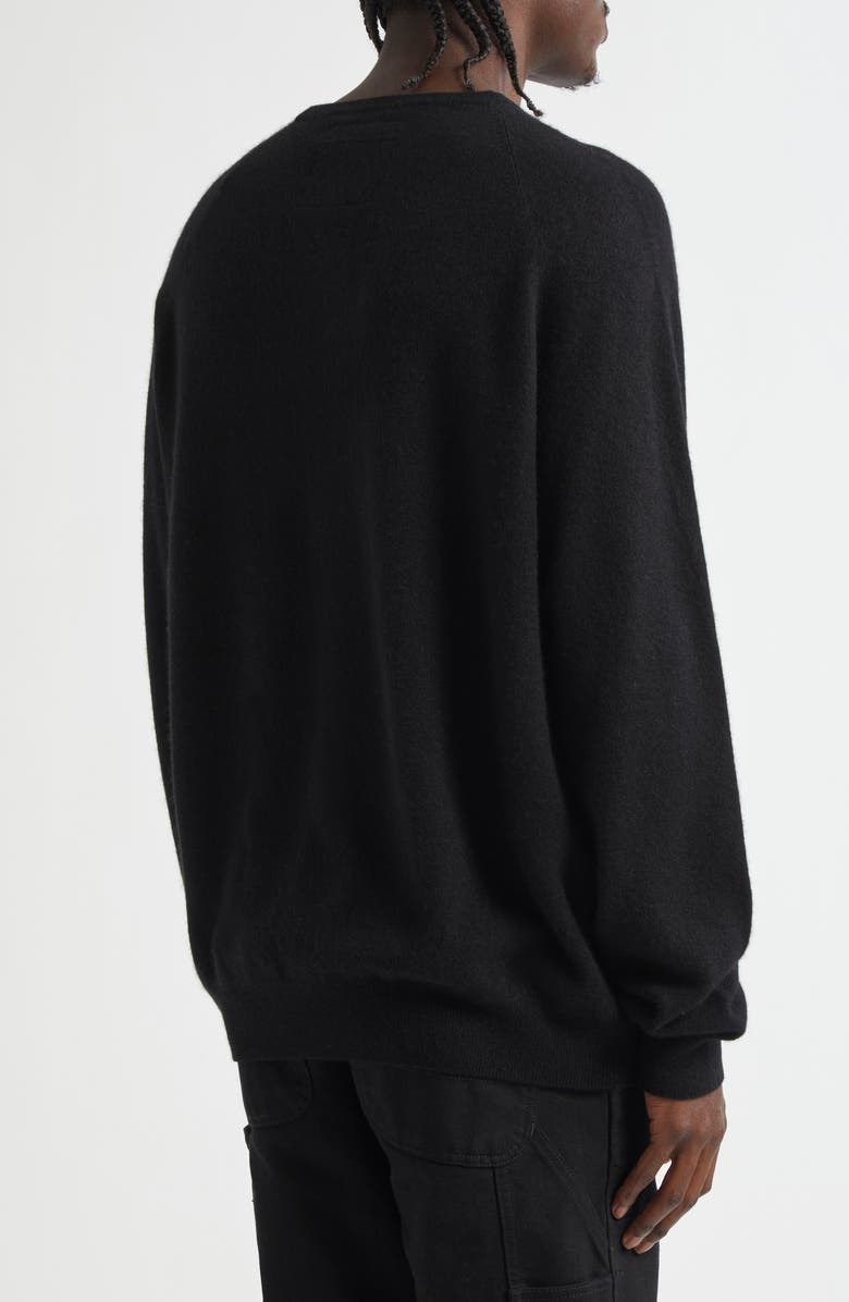FRENCKENBERGER Cashmere Crewneck Sweater, Alternate, color, Black