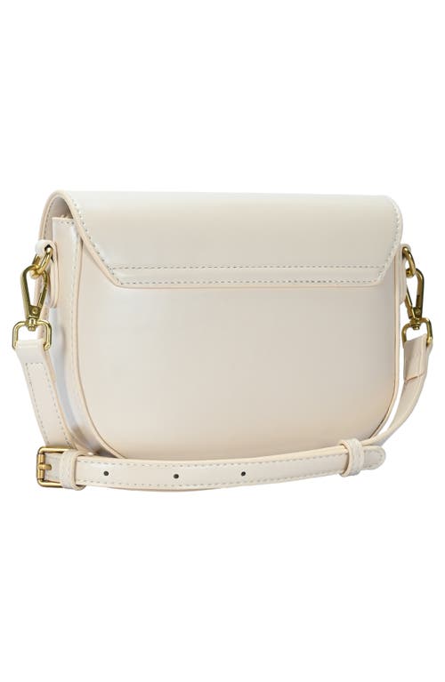 Mms Design Studio Square Buckle Crossbody Bag In Bone