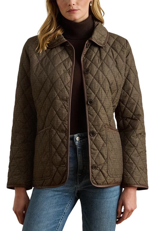 Ralph Lauren Lauren  Quilted Jacket In Brown