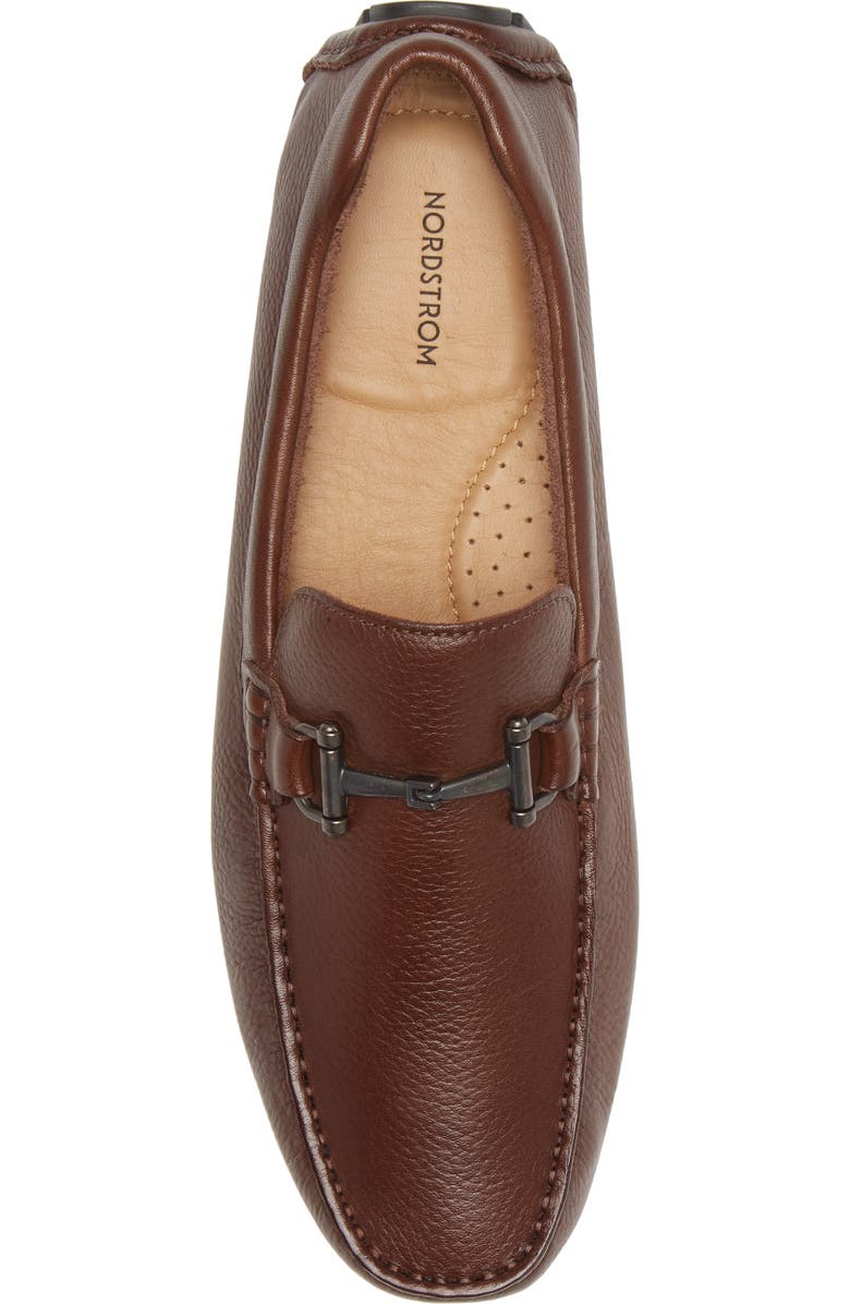 Nordstrom Bryce Bit Driving Shoe, Alternate, color, Brown Leather