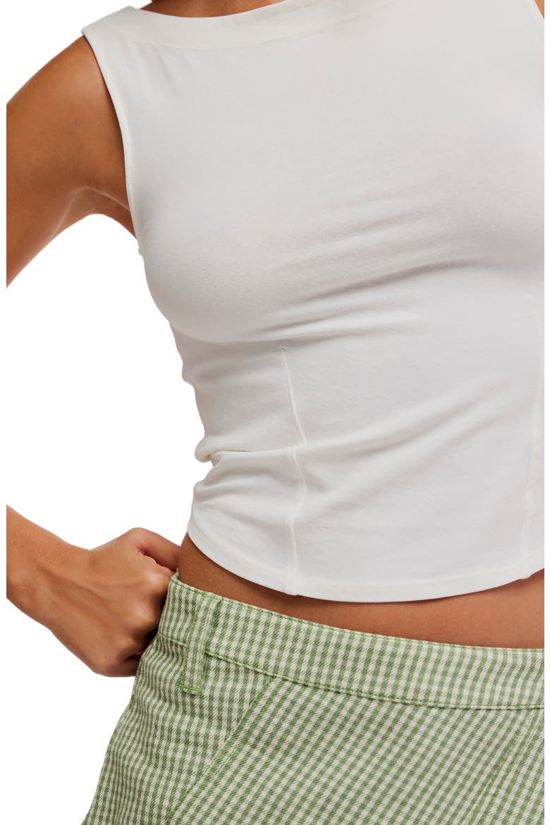 Iconic Boat Neck Tank, Alternate, color, WHISPER WHITE