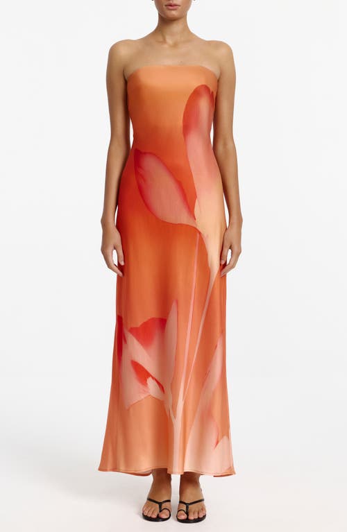 Significant Other Mora Floral Print Strapless Dress in Mimosa Floral at Nordstrom, Size 2