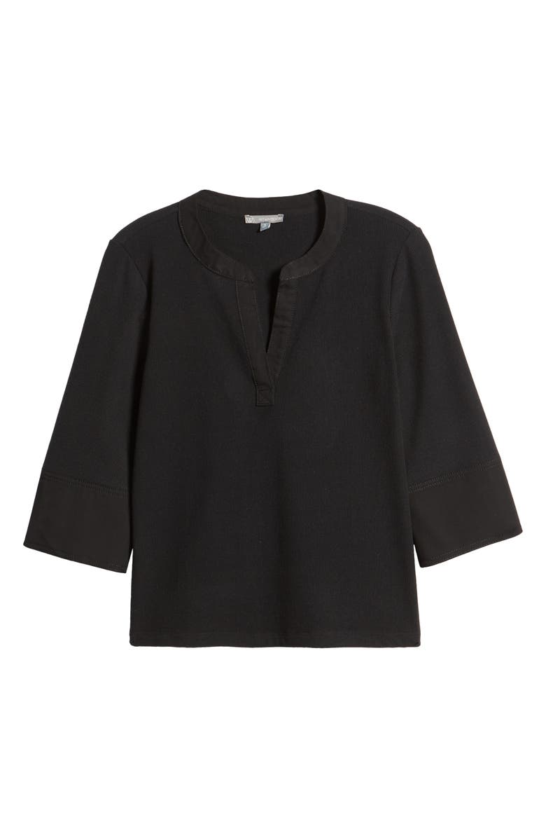 Wit & Wisdom Split Neck Top, Alternate, color,