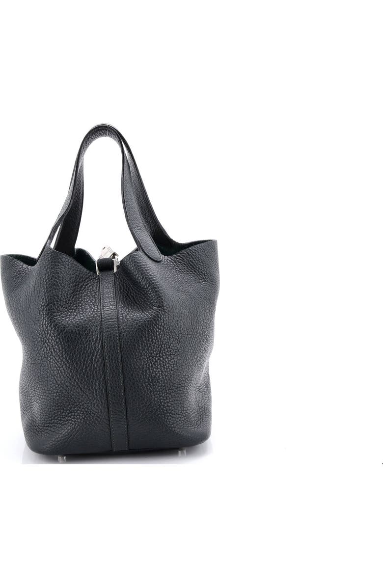 Pre-Owned Hermes Picotin Lock Bag Clemence MM, Alternate, color, Vert Fonce