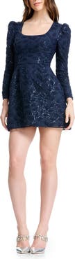 Dress the Population Brie Sequin Long Sleeve Minidress