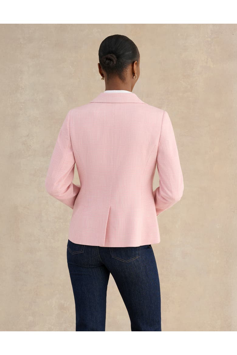 Blake Single-Button Tailored Blazer, Alternate, color, Pink Ivory