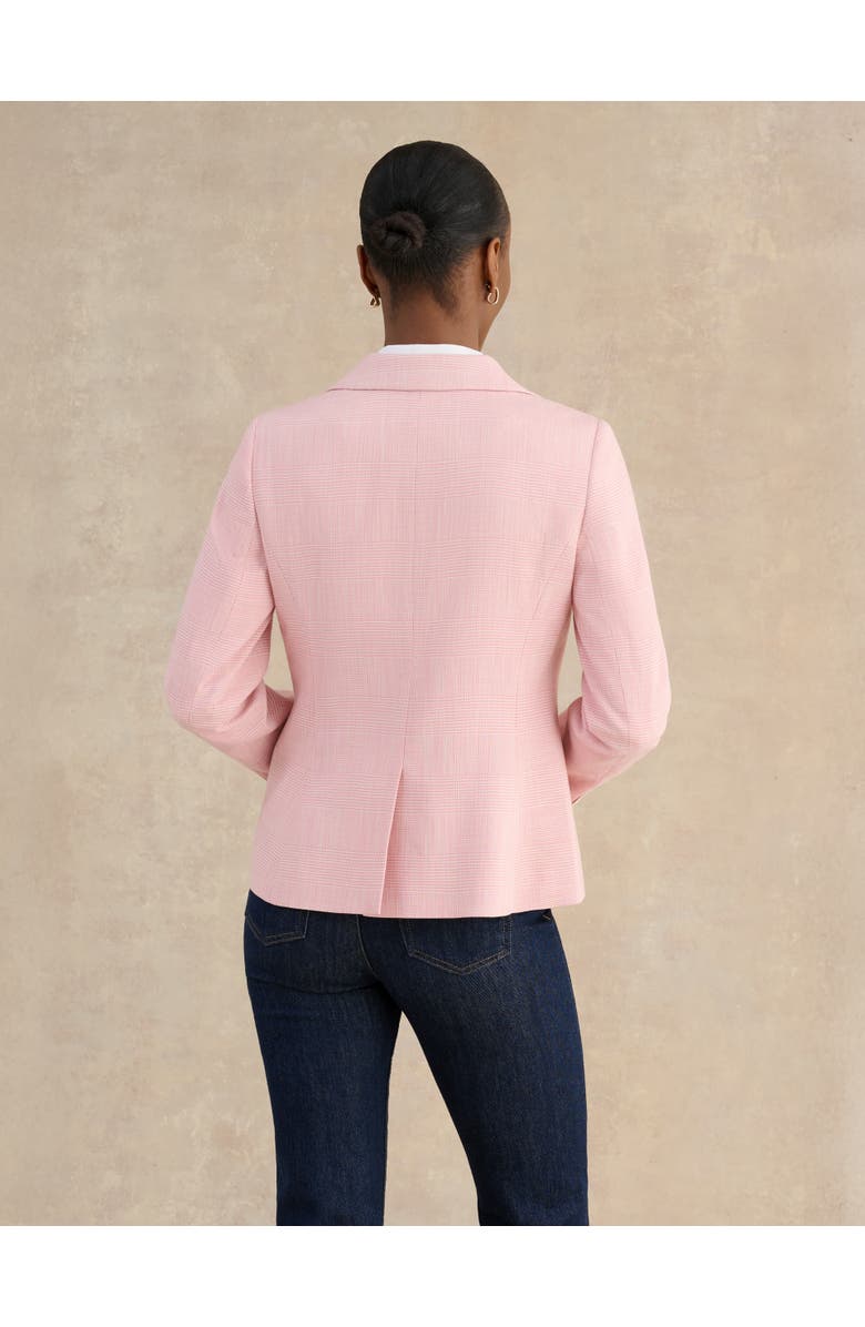 HOBBS LONDON Blake Single-Button Tailored Blazer, Alternate, color, Pink Ivory
