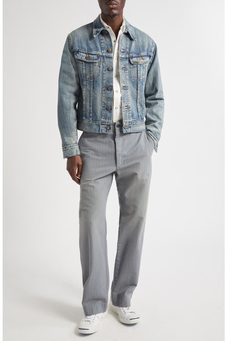 RRL Lot 271 Midweight Denim Jacket, Alternate, color, LEELAND WASH