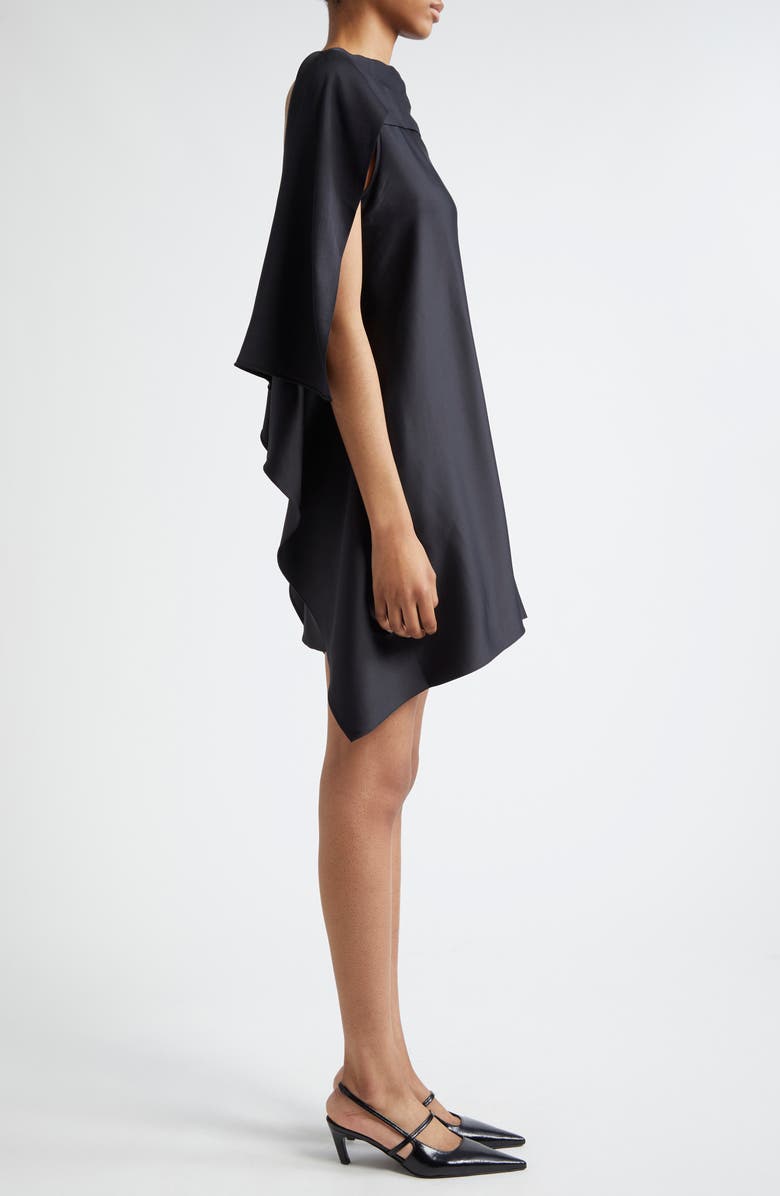 Reiss Atelier Laurence Sleeveless Satin Cape Dress, Alternate, color, 