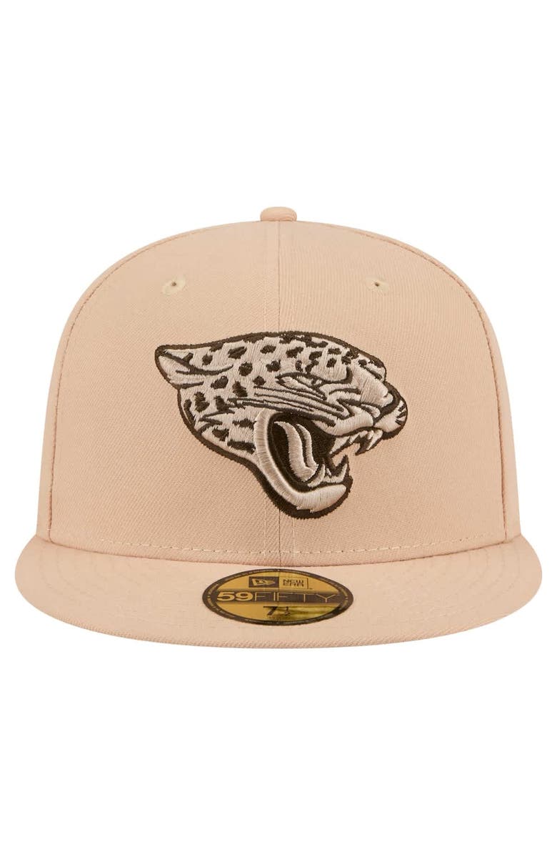 New Era Men's New Era Tan Jacksonville Jaguars Candied Pecan 59FIFTY Fitted Hat, Alternate, color, 
