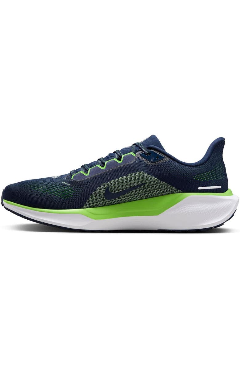 Nike Unisex Nike Navy Seattle Seahawks Zoom Pegasus 41 Running Shoes, Alternate, color,