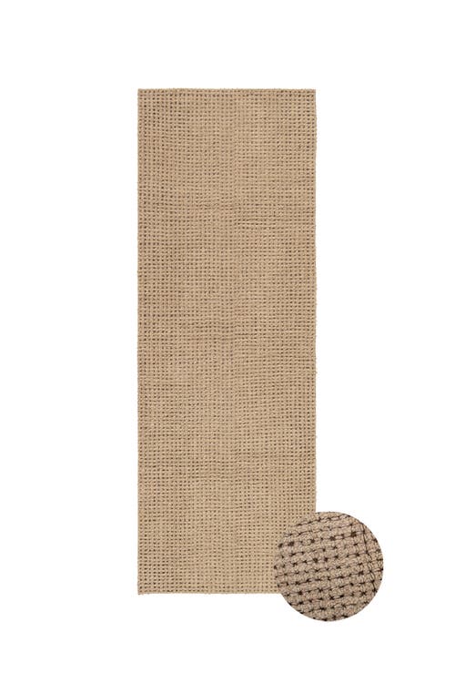 Lorena Canals Wool Runner Rug In Nude