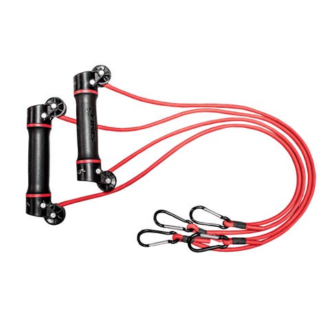 Slide Dryland Trainer Dual Handled Resistance Bands for Swim Strength Stroke Training 9mm Resistance