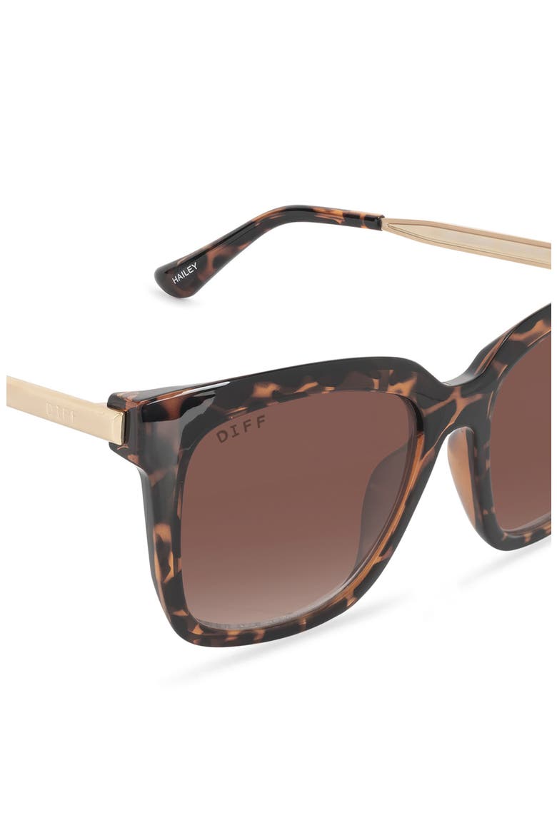 54mm Hailey Square Sunglasses, Alternate, color, TORTOISE