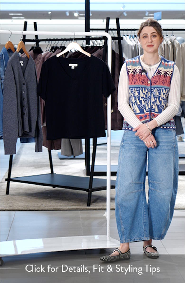 Core Cotton V-Neck T-Shirt, sales video thumbnail