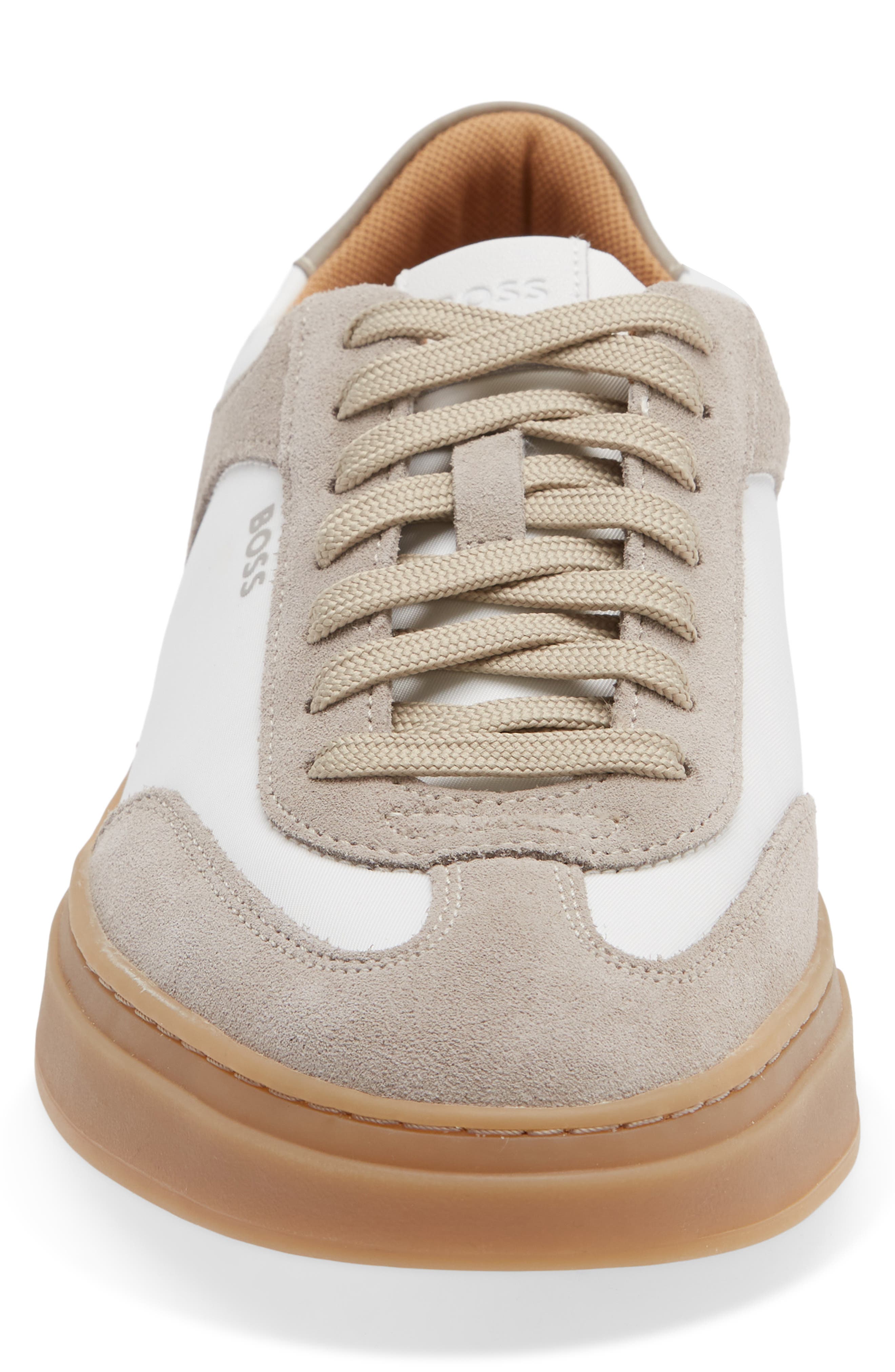 Kieran Low Top Racing Sneaker, Alternate, color, MEDIUM BEIGE