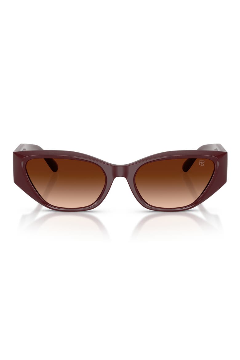 55mm Butterfly Sunglasses, Main, color, BORDEAUX / GRADIENT BROWN