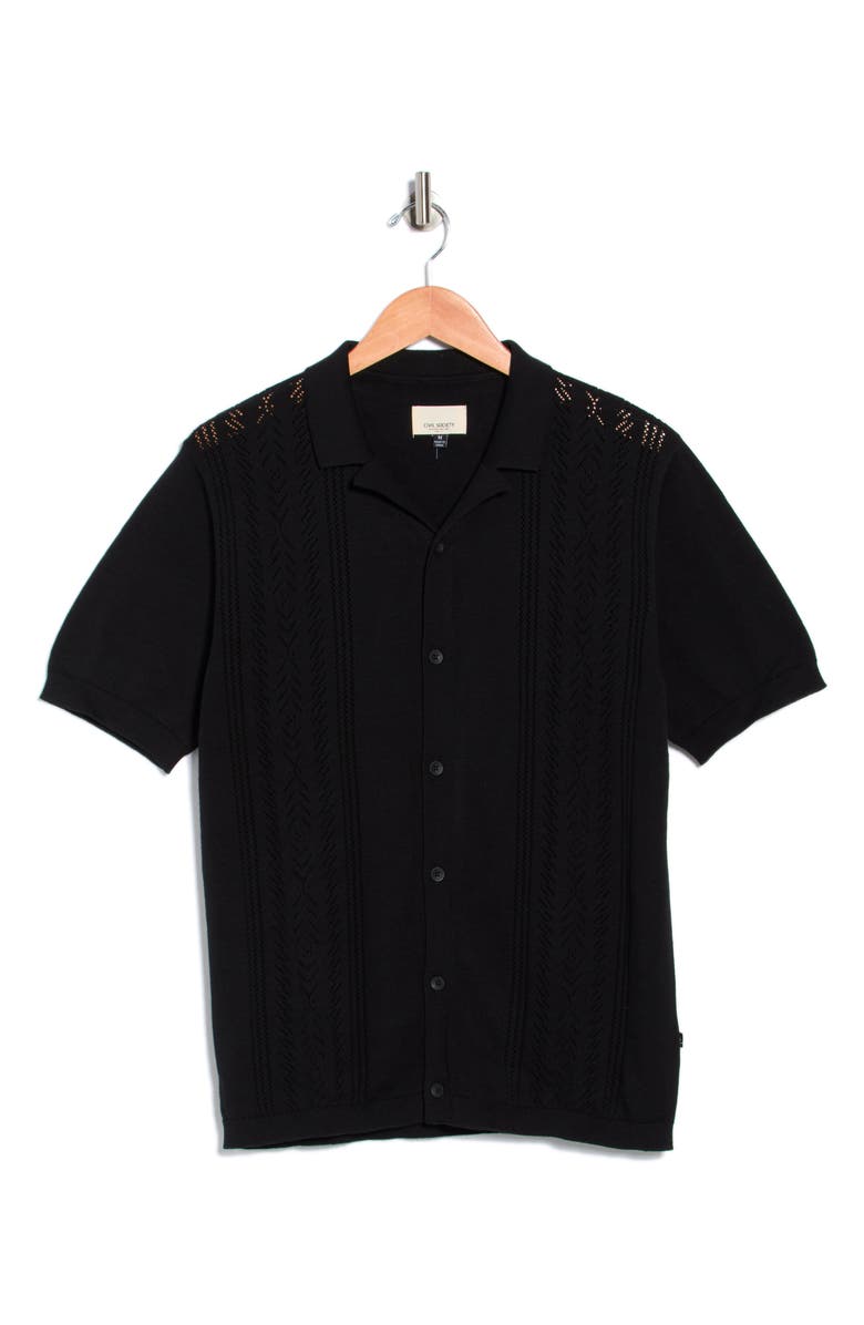 Civil Society Cutout Knit Sweater, Main, color, Black