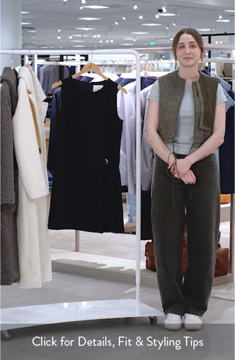 Side Pleat Sheath Minidress, sales video thumbnail