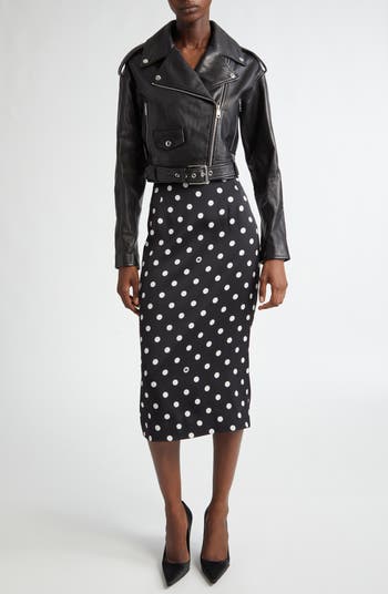 DOLCE&GABBANA スカート Midi pencil skirt Dolce&Gabbana Polka Dot Stretch Silk Pencil Skirt | Nordstrom