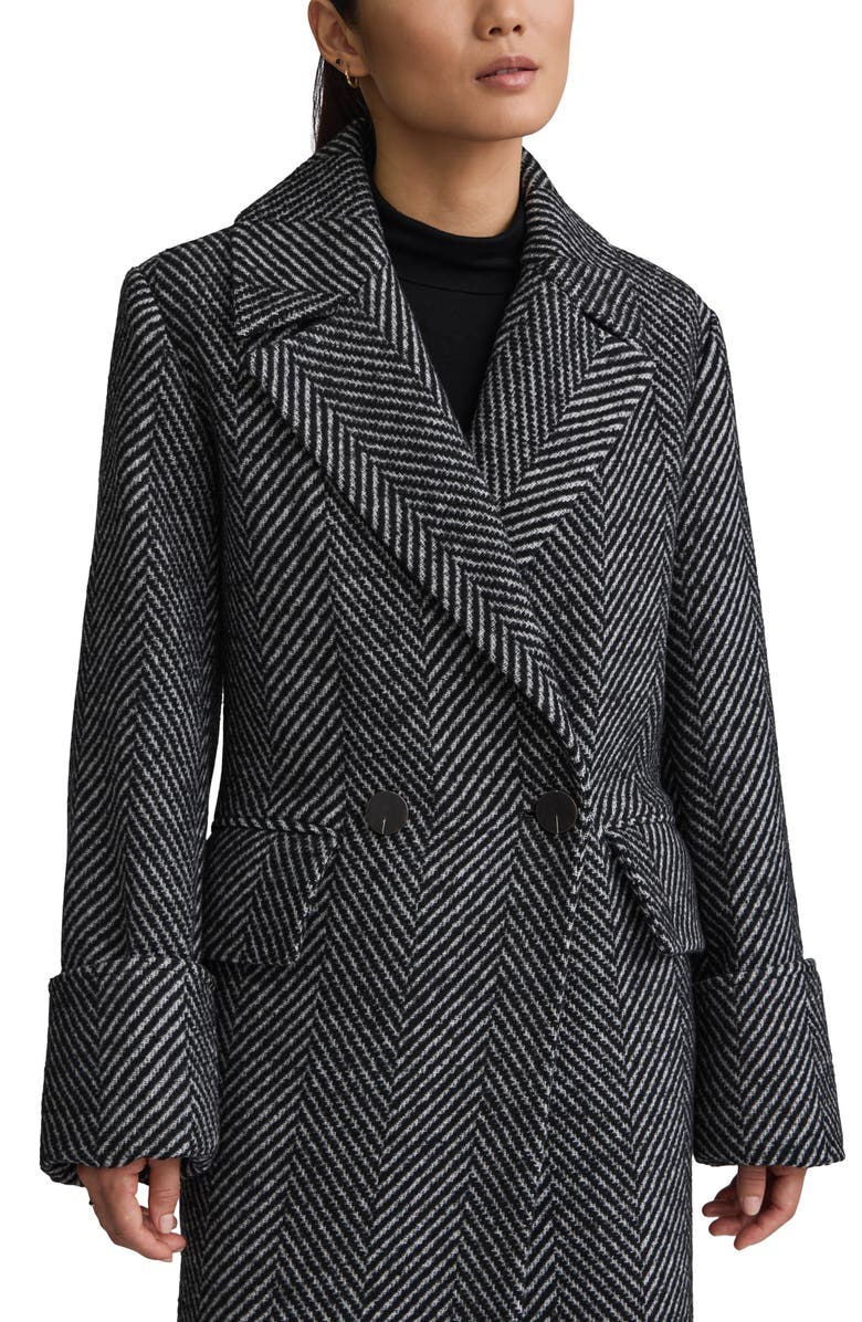 NVLT Retro Herringbone Oversize Coat, Alternate, color,