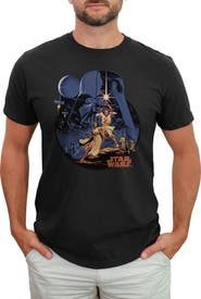 Star Wars Men's Star Wars Vintage Art Graphic T-Shirt