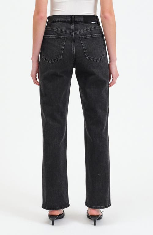 Daze Smarty Pants High Waist Ankle Slim Straight Leg Jeans In Last Night In Last Night