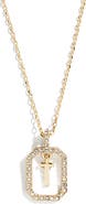 BaubleBar Alicia Intial Pendant Necklace