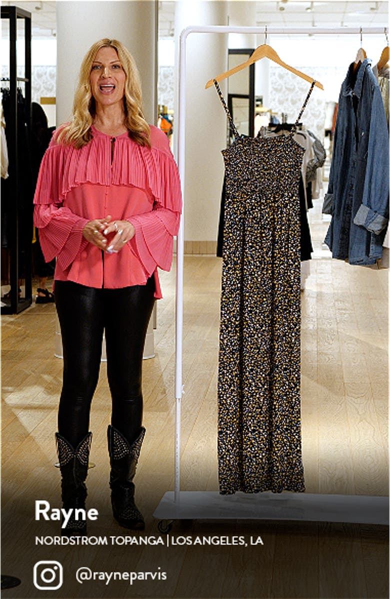The Apartment Smocked Floral Maxi Dress, sales video thumbnail