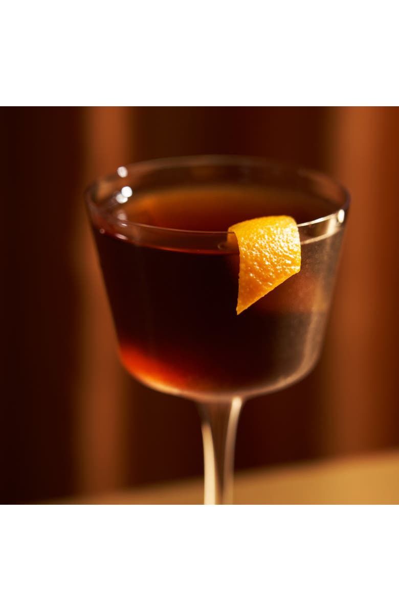 Viski Raye Crystal Angled Nick & Nora Glasses Set of 2, Alternate, color, Clear