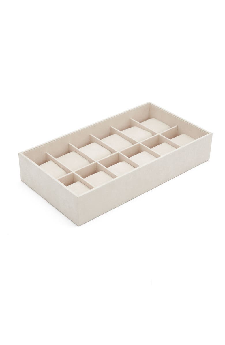 WOLF Vault 12 Piece Watch Tray Insert, Alternate, color, Beige