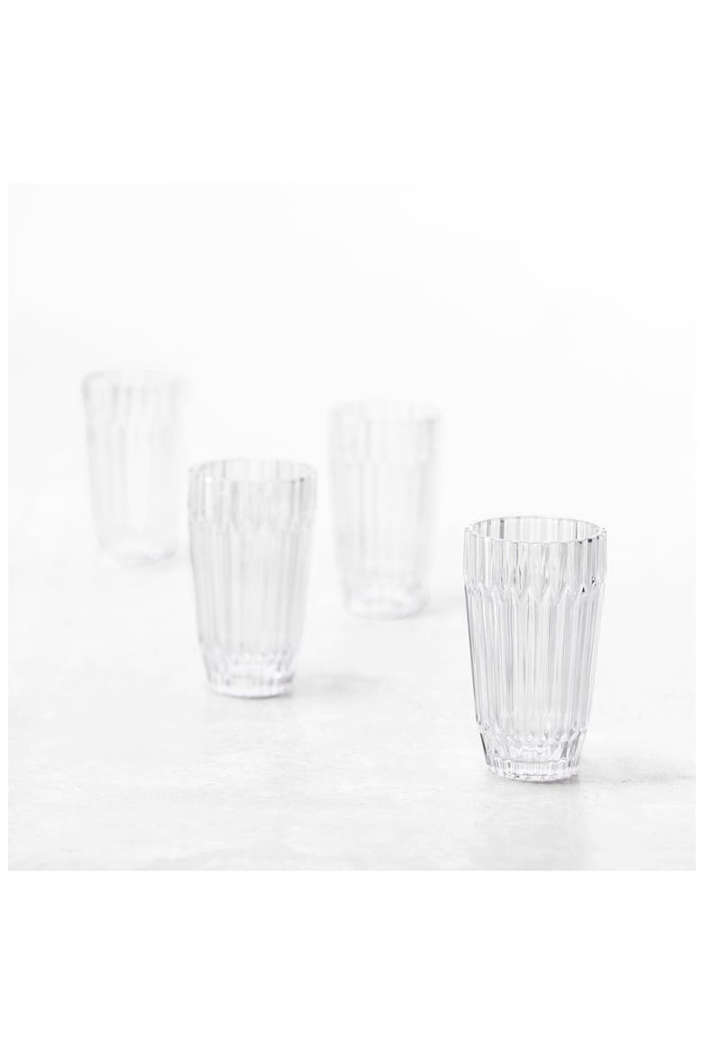 Archie Set of 6 Clear Iced Beverage Glasses, Alternate, color, CLEAR