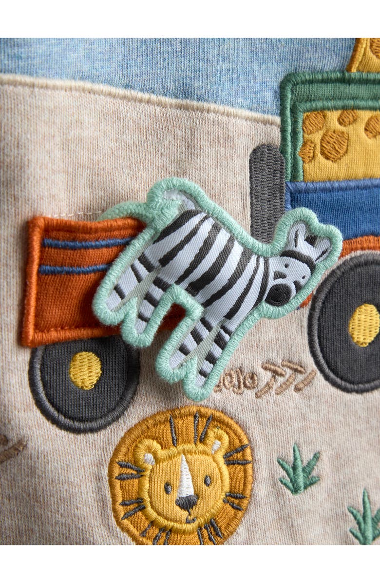 JOJO MAMAN BEBE Safari Appliqué Long Sleeve T-Shirt & Pants Set, Alternate, color, Khaki