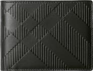 Burberry Embossed Check Slim Bifold Wallet