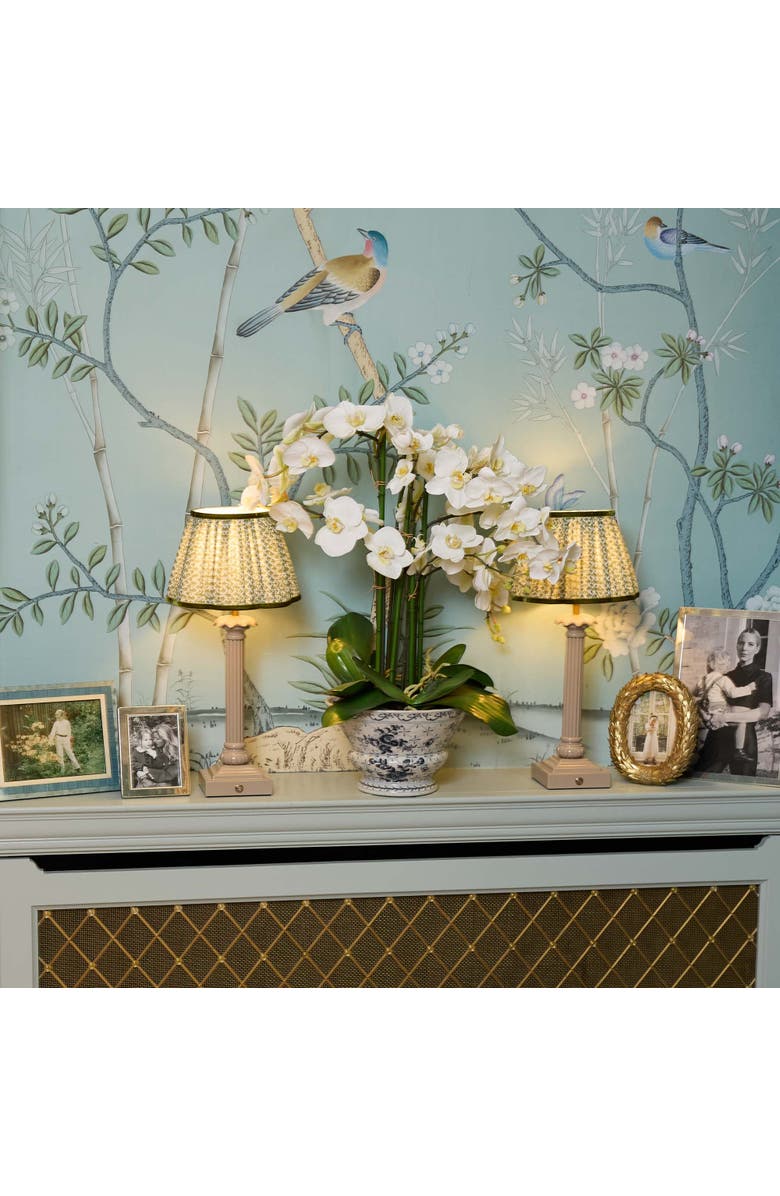 Mrs. Alice Lotus Lampshade, Alternate, color, Green