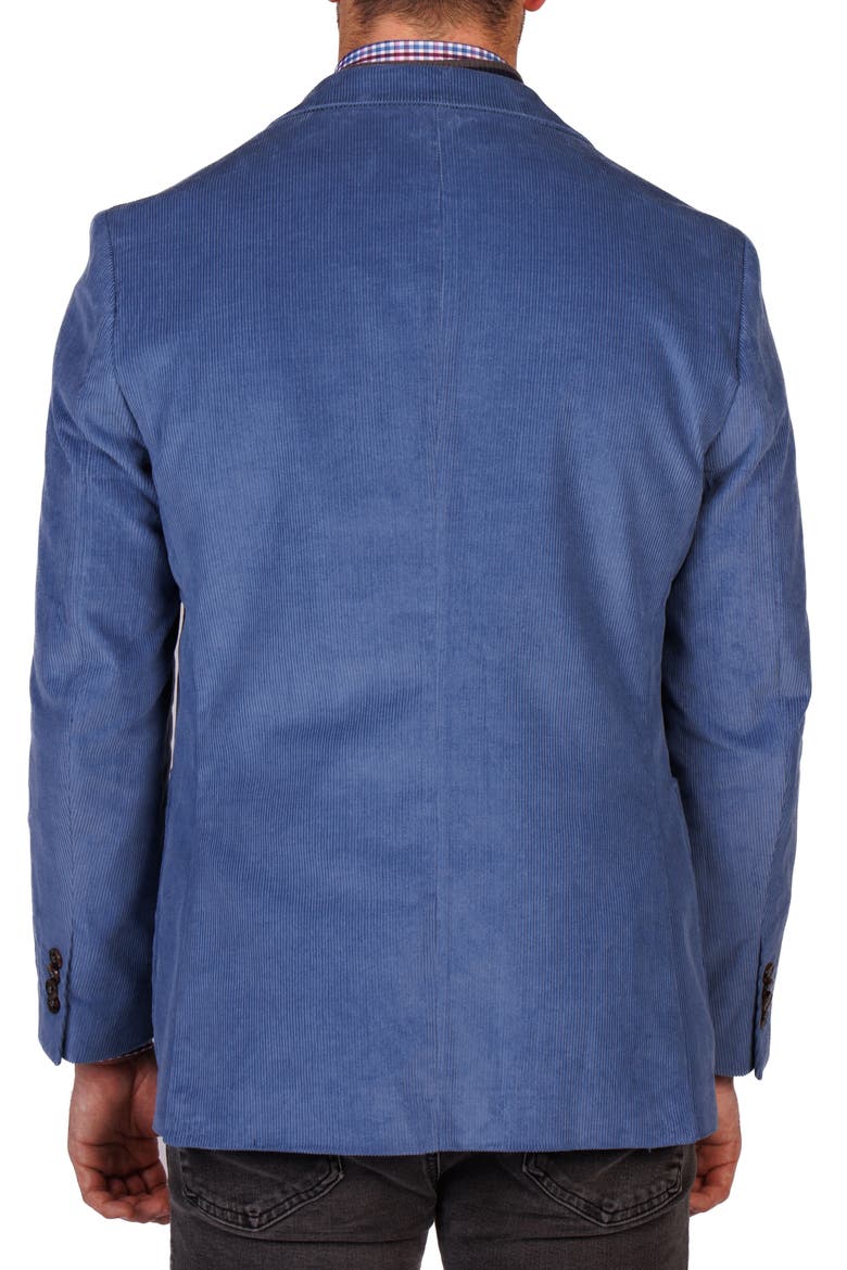 Modern Fit Solid Fine Wale Corduroy Sport Coat, Alternate, color, BLUE
