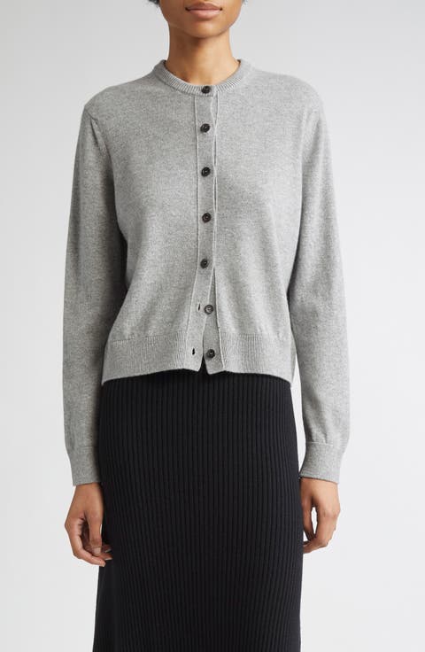 Classic Cashmere Crewneck Cardigan