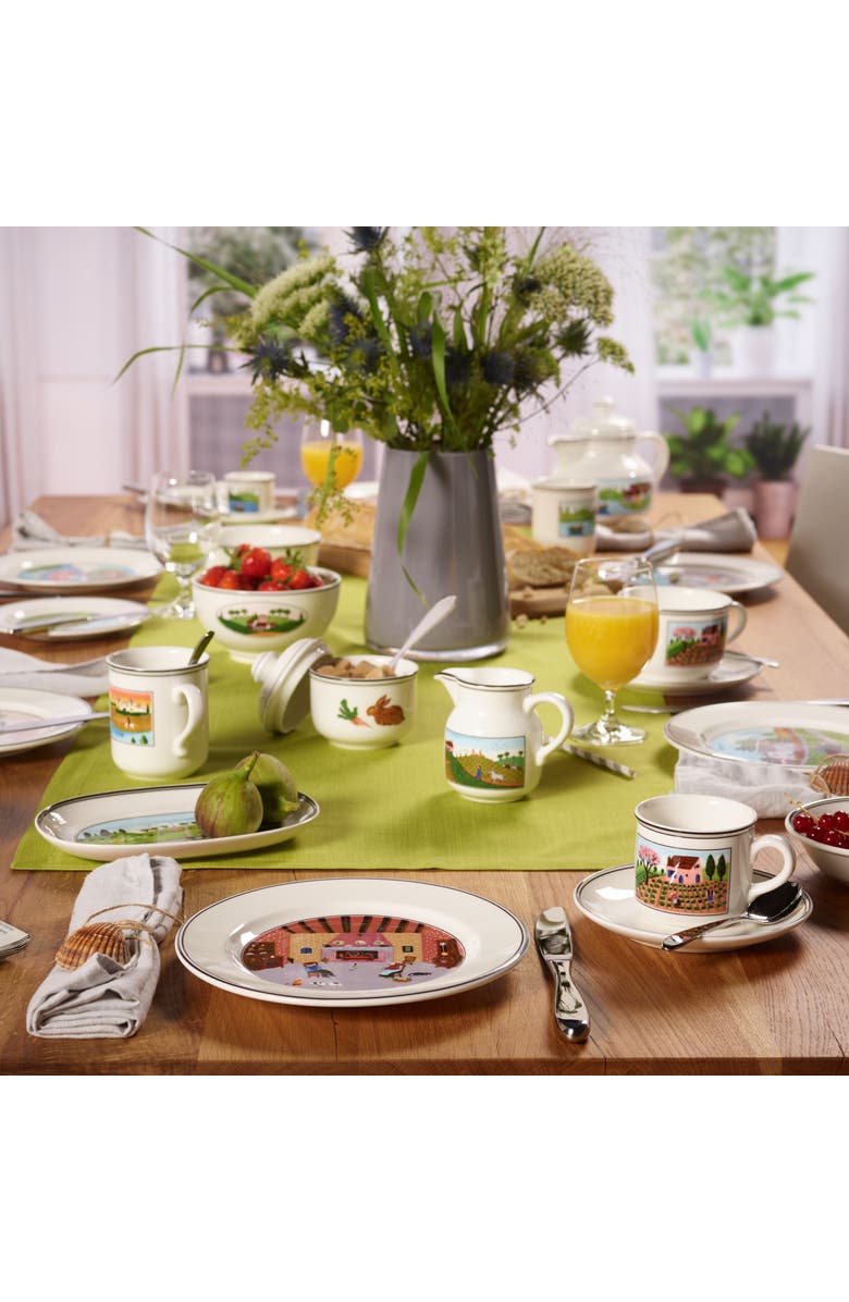 Villeroy & Boch Design Naif Salad Plate #4 Old Village Square, Alternate, color, NO COLOR