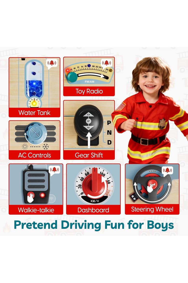 Kids Car Driving Busy Board Sensory Montessori Toy, Alternate, color, Multicolor
